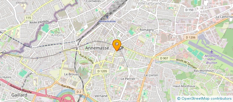 localisation de l'entreprise L'ETOILE DU 23  ANNEMASSE