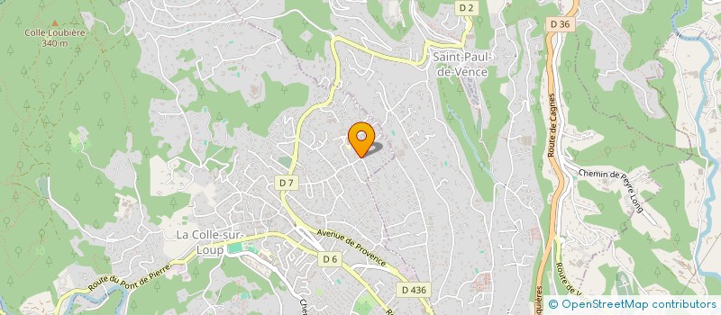 localisation de l'entreprise L'ETOILE DU CROS  LA COLLE-SUR-LOUP