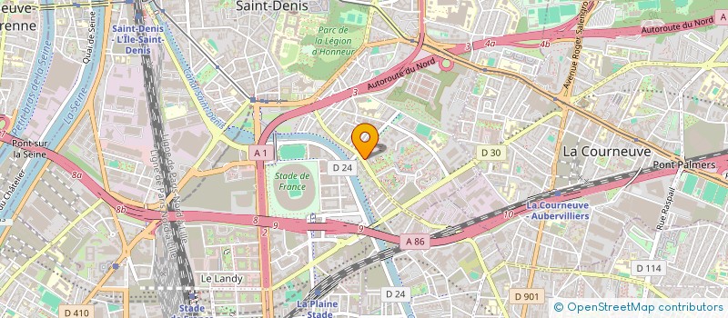 localisation de l'entreprise L'ETOILE DU STADE à SAINT-DENIS