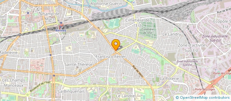 localisation de l'entreprise L'ETOILE DU SUD  RENNES