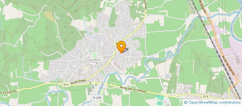 localisation de l'entreprise L'ETOILE DU SUD  LAUDUN-L'ARDOISE