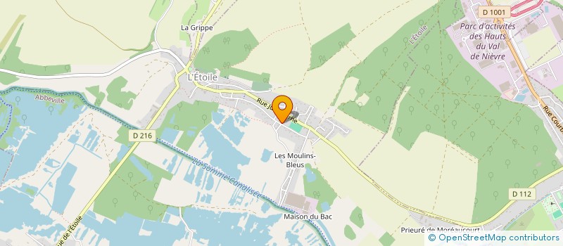 localisation de l'entreprise L ETOILE EN PICARDIE  L'ETOILE