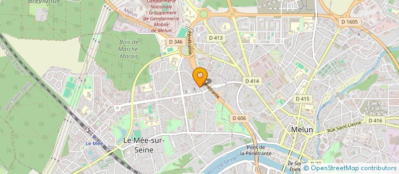 localisation de l'entreprise L'ETOILE FC  LE MEE-SUR-SEINE