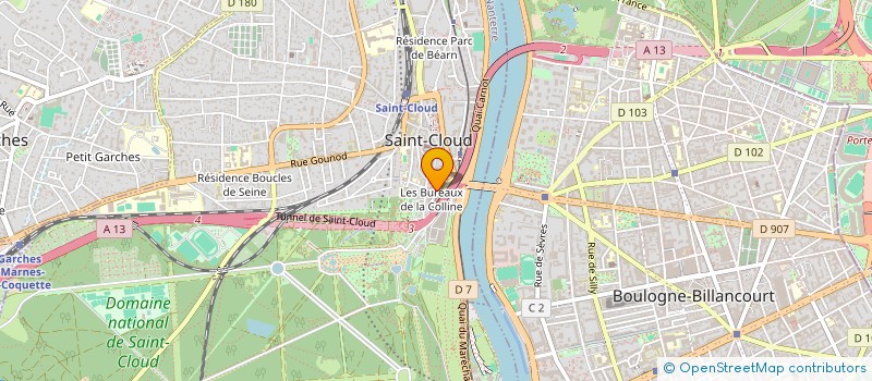 localisation de l'entreprise L'ETOILE LIBANAISE à SAINT-CLOUD