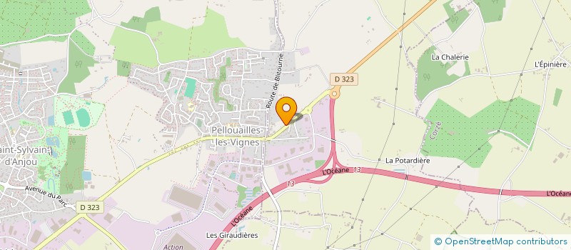 localisation de l'entreprise L'ETOILE OCEANE  RIVES-DU-LOIR-EN-ANJOU