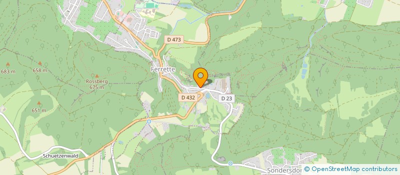 localisation de l'entreprise L'ETOILE ROUGE  FERRETTE