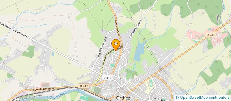 localisation de l'entreprise L ETOILE SPORTIVE DE LA CHAUSSEE DE DAX à ORTHEZ