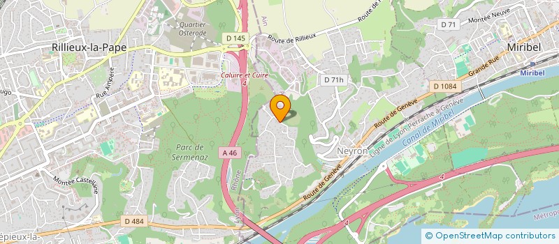 localisation de l'entreprise L'ETOURNEL DE VALLEIRY  NEYRON