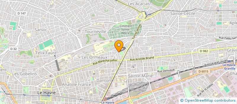 localisation de l'entreprise L ETRE A LETTRES  LE HAVRE