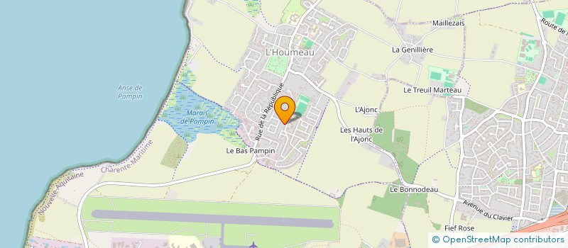 localisation de l'entreprise L'ETRE DE QI à L'HOUMEAU