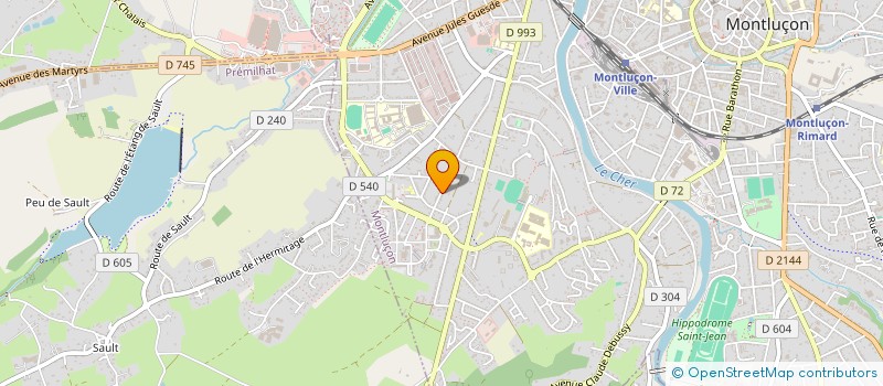 localisation de l'entreprise L'ETRE ET L'ECRIT EN BOURBONNAIS à MONTLUCON