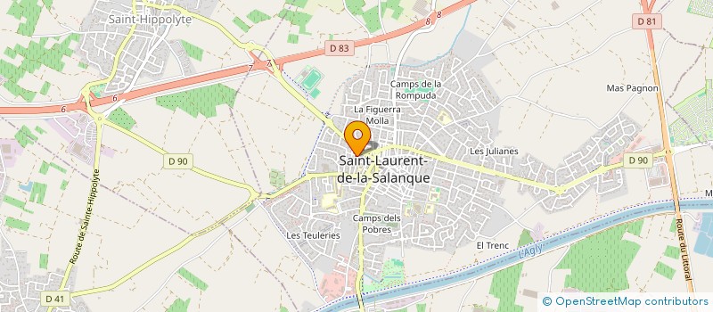 localisation de l'entreprise L ETRE ET LE DEVENIR  SAINT-LAURENT-DE-LA-SALANQUE