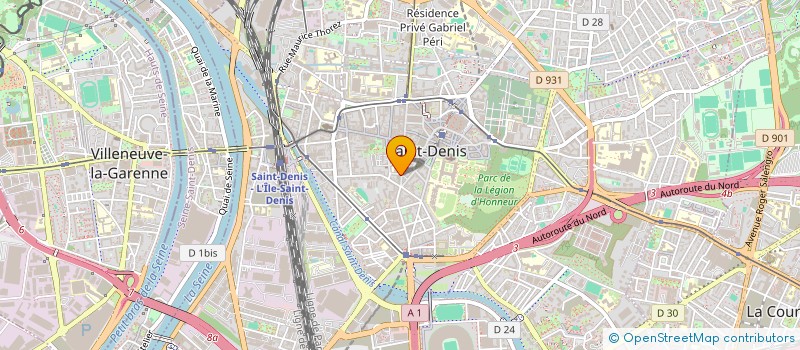localisation de l'entreprise L'ETRE MAJUSCULE à SAINT-DENIS