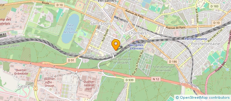 localisation de l'entreprise L'ETRIER à VERSAILLES