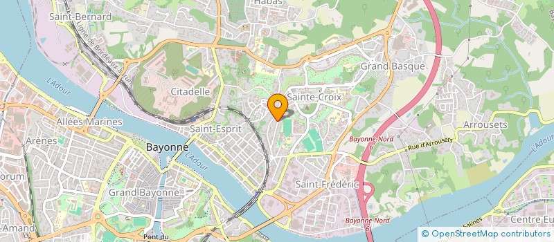 localisation de l'entreprise L'ETRIER CR à BAYONNE