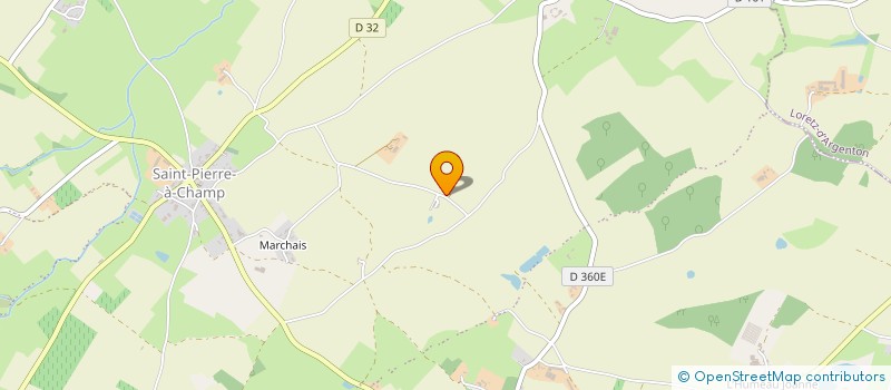 localisation de l'entreprise L'ETRIER DE SAINT PIERRE ACHAMP  VAL EN VIGNES