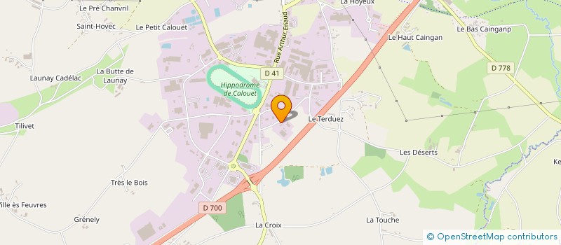localisation de l'entreprise L ETRIER SARL à LOUDEAC