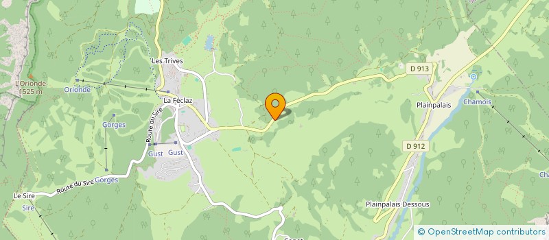 localisation de l'entreprise L'ETRIVE  LES DESERTS