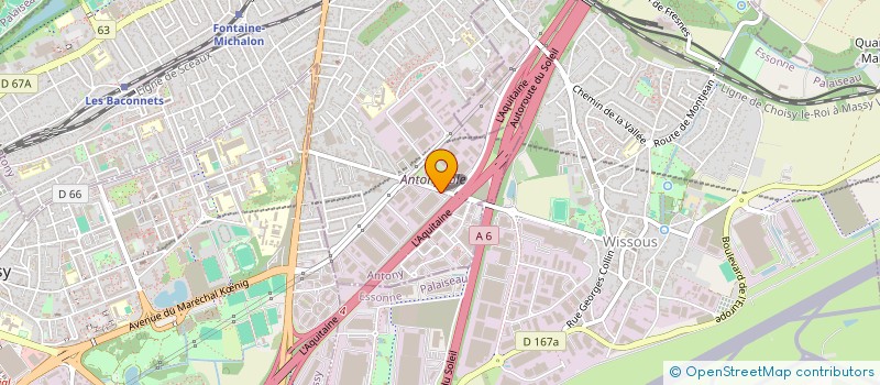 localisation de l'entreprise L'ETROIT à ANTONY