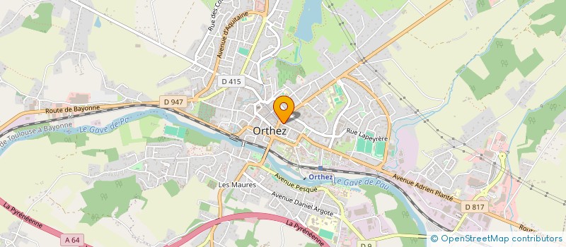 localisation de l'entreprise L'ETUDE  ORTHEZ