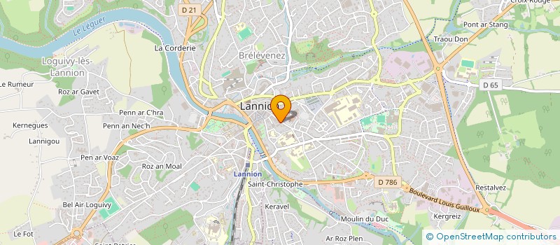 localisation de l'entreprise L'ETUDE  LANNION