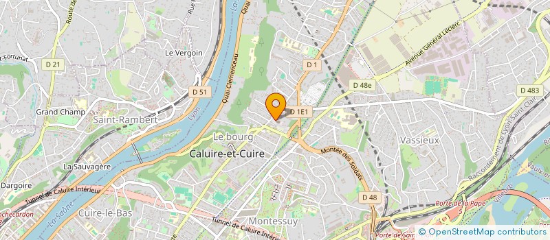 localisation de l'entreprise L'ETUDE IMMOBILIERE ET FONCIERE à CALUIRE-ET-CUIRE