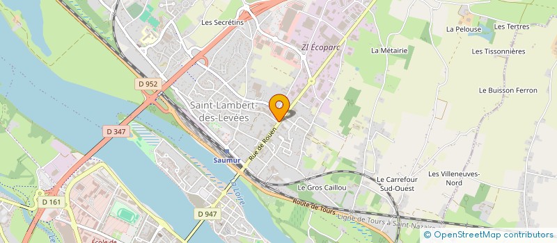 localisation de l'entreprise L ETUDE TECHNIQUE SAUMUROISE E T S à SAUMUR