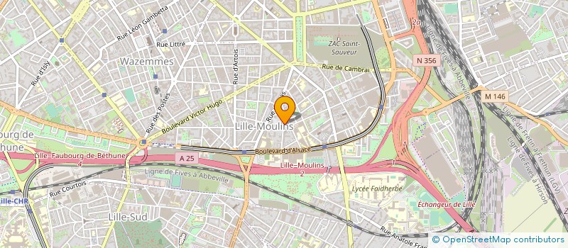 localisation de l'entreprise L'ETUDIANT FOOD à LILLE