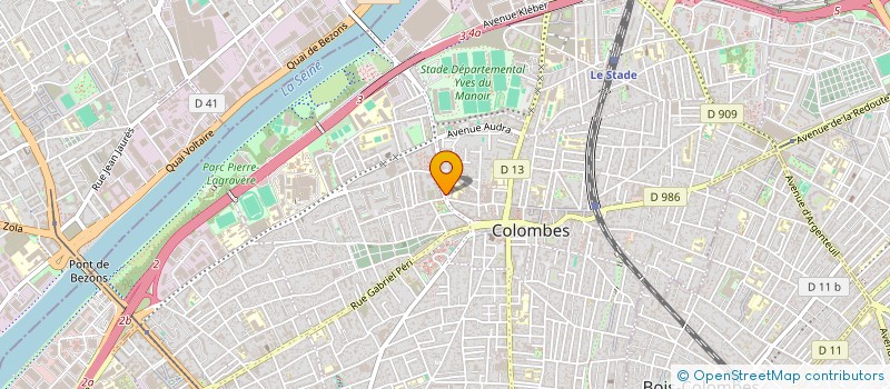 localisation de l'entreprise L'EUPHRATE à COLOMBES