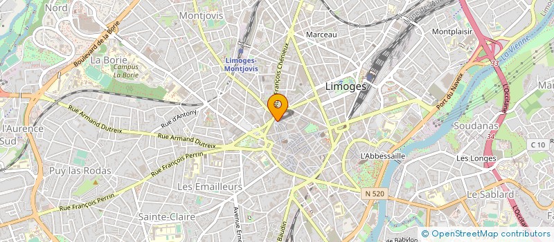 localisation de l'entreprise L'EUPHRATE à LIMOGES