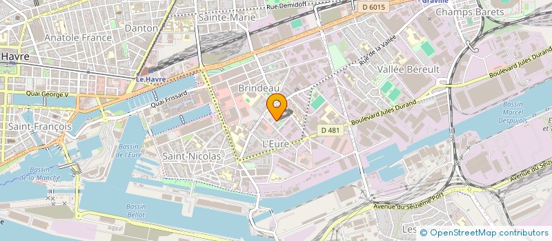 localisation de l'entreprise L'EURE-ASSO à LE HAVRE