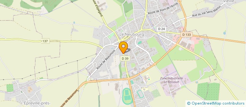 localisation de l'entreprise L'EURE BARBER  LE NEUBOURG