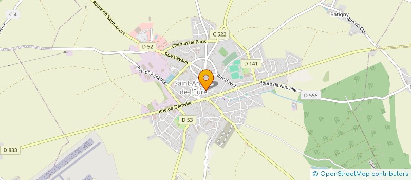 localisation de l'entreprise L'EURE DES ARPENTEURS  SAINT-ANDRE-DE-L'EURE