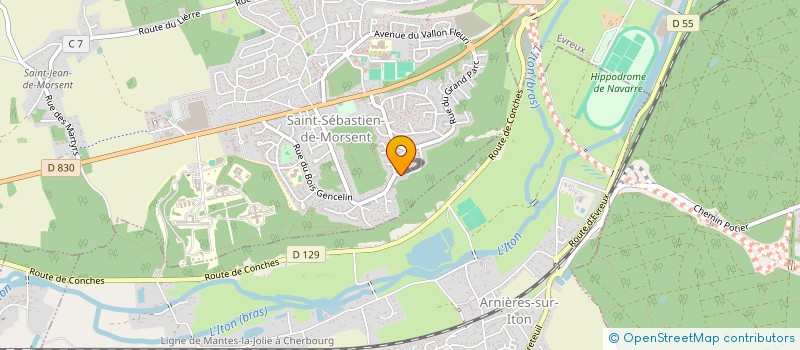 localisation de l'entreprise L EURE DU SPORT  SAINT-SEBASTIEN-DE-MORSENT