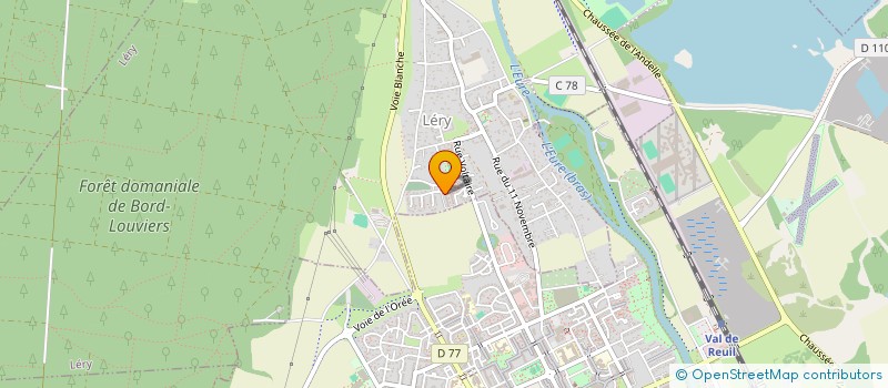 localisation de l'entreprise L'EURE T.P à LERY