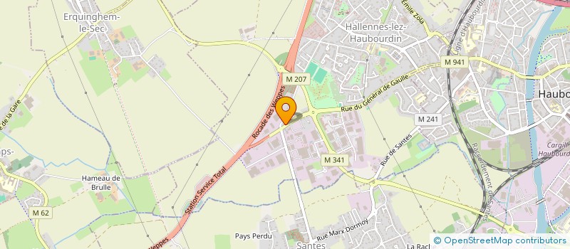 localisation de l'entreprise L'EURL ALBC  HALLENNES-LEZ-HAUBOURDIN