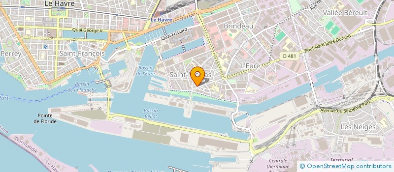 localisation de l'entreprise L'EURO 2000 à LE HAVRE