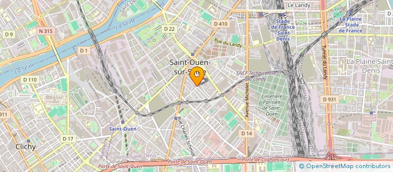 localisation de l'entreprise L'EURO à SAINT-OUEN-SUR-SEINE