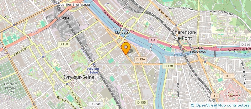 localisation de l'entreprise L'EUROPE 2  IVRY-SUR-SEINE