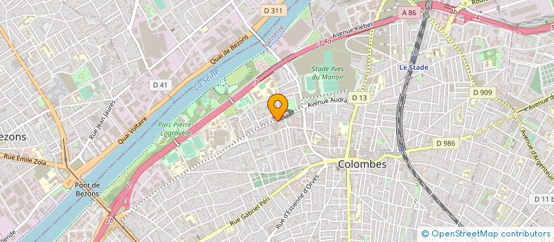localisation de l'entreprise L'EUROPE à COLOMBES