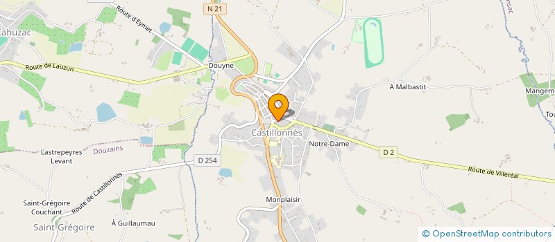 localisation de l'entreprise L EUROPE à CASTILLONNES