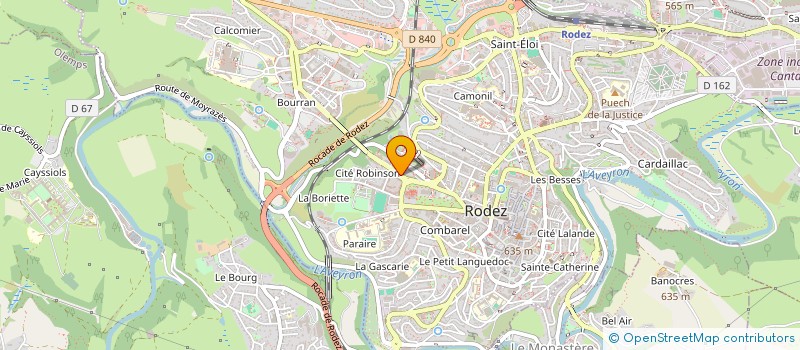 localisation de l'entreprise L EUROPE  RODEZ