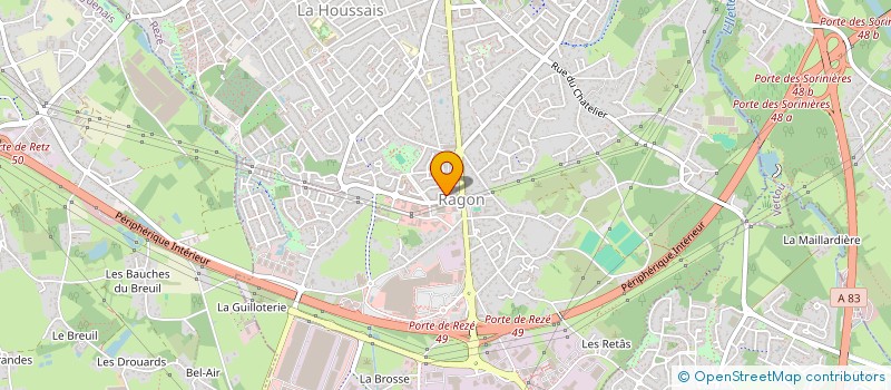 localisation de l'entreprise L'EUROPE  REZE