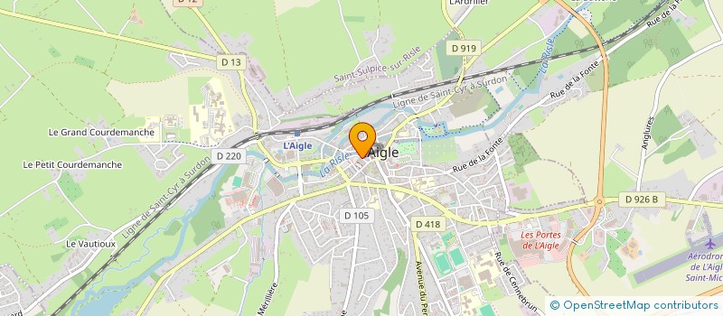 localisation de l'entreprise L'EUROPE à L'AIGLE