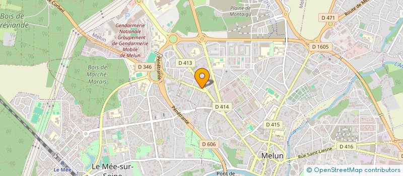 localisation de l'entreprise L'EUROPE COULEURS à MELUN