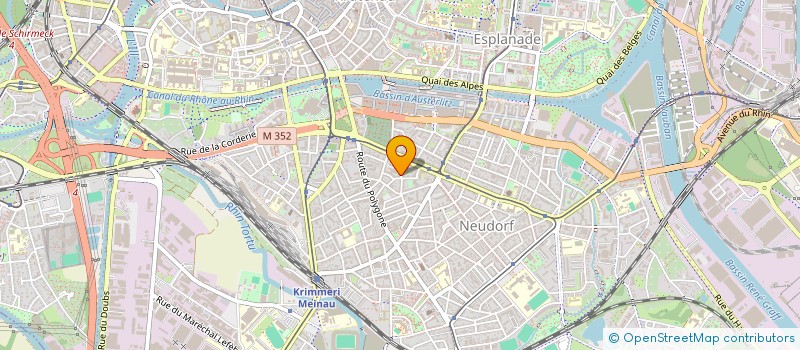 localisation de l'entreprise L'EUROPE UN SOLEIL POUR LES DEFAVORISES à STRASBOURG