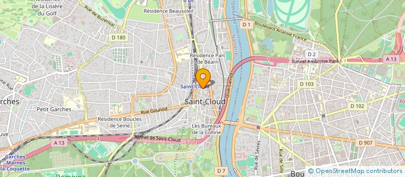 localisation de l'entreprise L'EUROPEENNE à SAINT-CLOUD