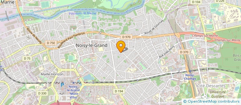 localisation de l'entreprise L'EUROPEENNE D'INVESTISSEMENTS  NOISY-LE-GRAND