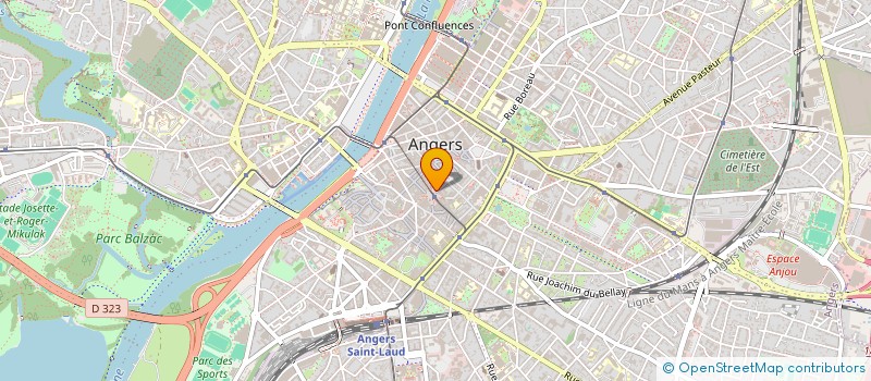localisation de l'entreprise L EUROPEENNE DE CHAUSSURES à ANGERS
