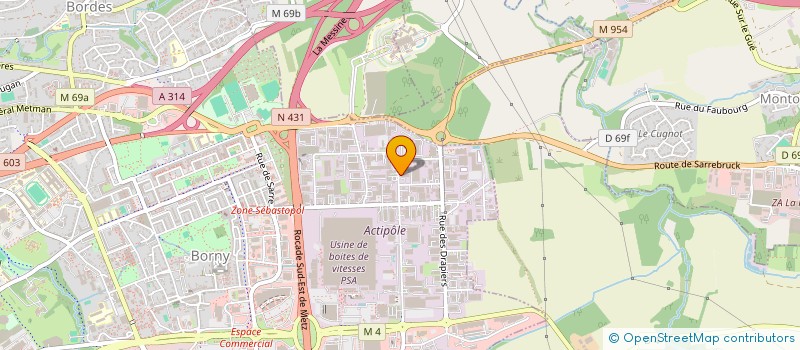 localisation de l'entreprise L'EUROPEENNE DE RECYCLAGE ET DE MAINTENANCE  METZ